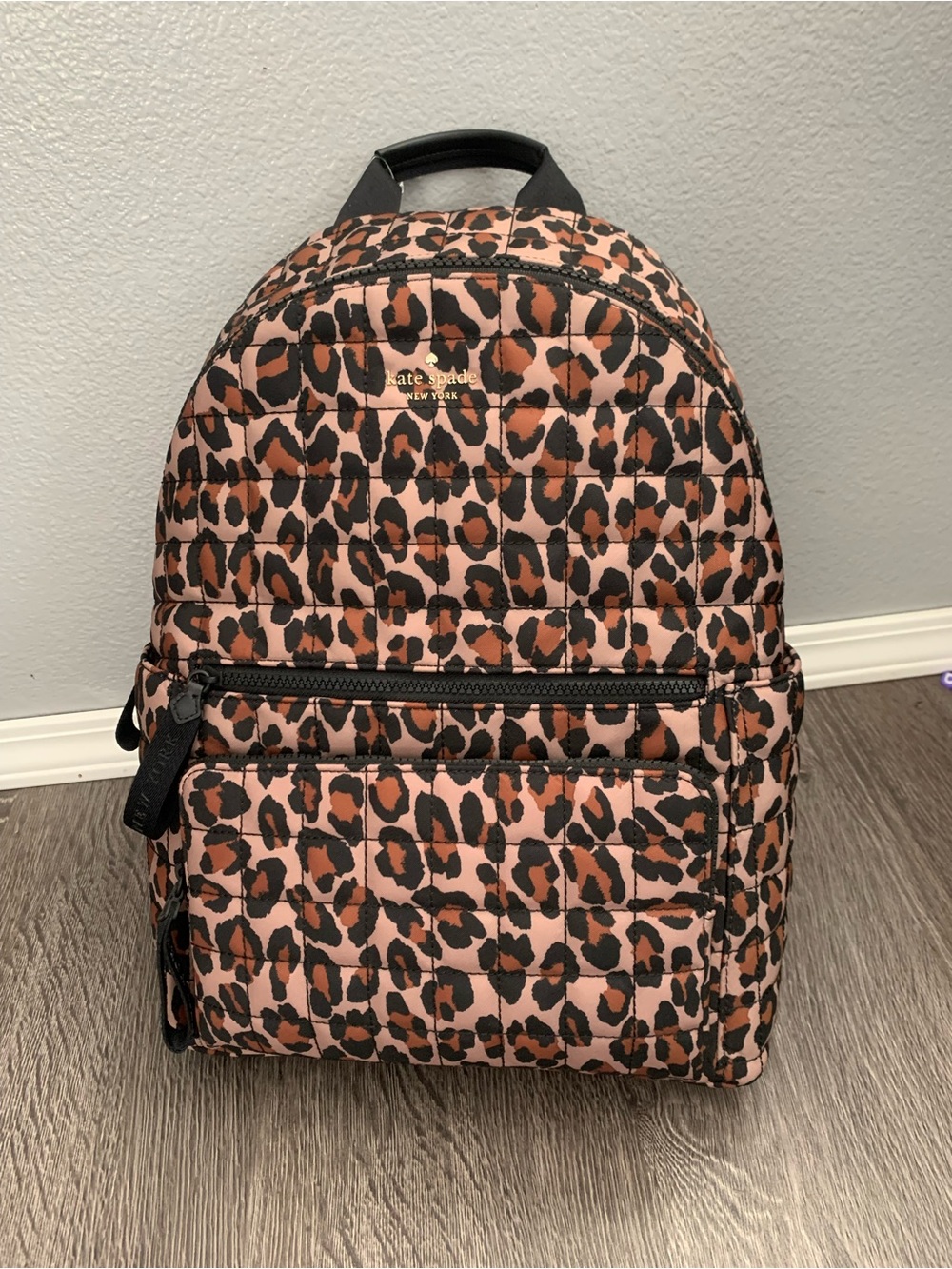 Kate Spade Leopard print Quilted Backpack